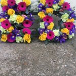 ### Vibrant flower letters £40 each
