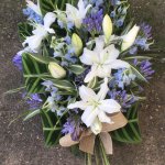 ### Large luxury Oriental lily sheaf in blue and white £80