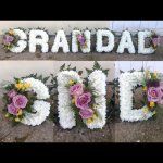 #### Based GRANDAD with rose posies  £245 natural or ribbon edge 